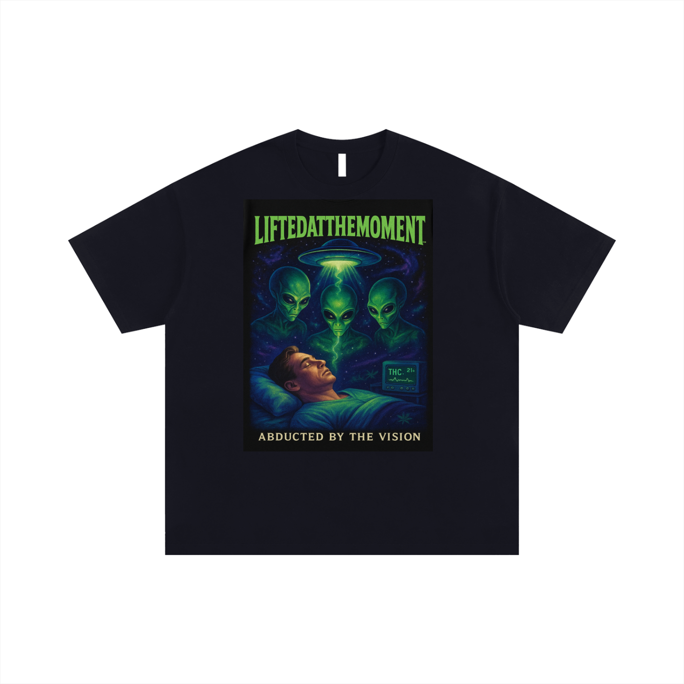 Abducted by the vision, oversized T-shirt