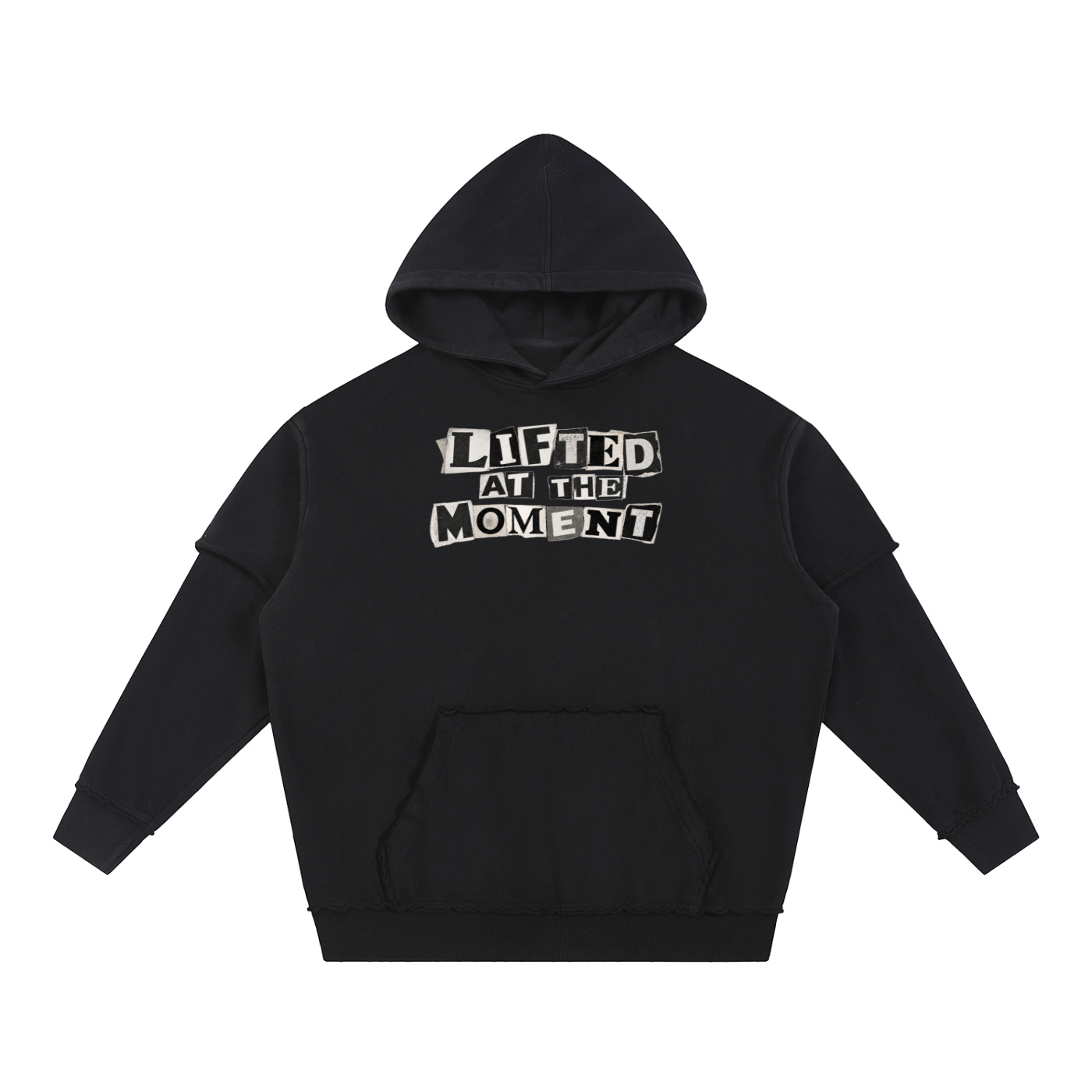 Lifted Encounters Sunfade Faux Two-Piece Hoodie